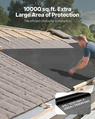 4x250ft 0.17mm Thick Heavy Duty Black Plastic Sheeting & Vapor Barrier