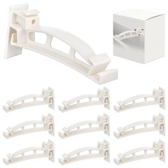 Geelin 10 Pack 5″ Gutter Hangers K-Style Hidden Roof 5 Inch, White