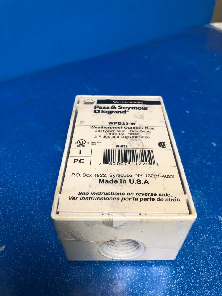P&S Weatherproof Outdoor Box 3 1/2″ Holes | WPB23-W |