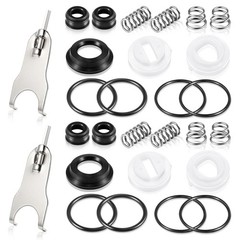 Dreyoo 2 Pack Bathroom Shower Faucet Repair Kit, Compatible with Black