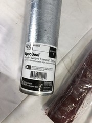 SpecSeal FS201 Ready Sleeve 2″ Firestop Split Sleeve w/ Large Escutcheon Plates