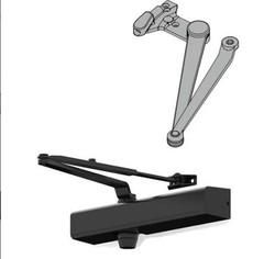 FALCON SC81A STD SLIM SS COMMERCIAL DOOR CLOSER MTBK FINISH DA FUNCTION HD ARM