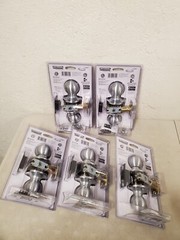 *5* Universal Hardware Light Duty Commercial Passage Knob Satin Chrome (UH40051)