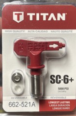Titan 662-521 5000 PSI SC-6+ Reversible Airless Tip 0.021 in. for Spray Guards