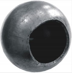 Iron Hollow Ball ∅110mm with Hole ∅62mm Sheet Metal Ball Fence Ball Steel Ball