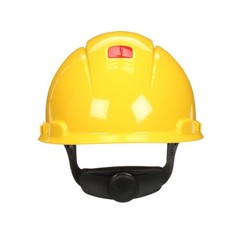 3M SecureFit Hard Hat H-702SFR-UV, Yellow, 4-Point Pressure Diffusion Ratchet Su