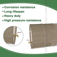55 Gallon Drum Spigot with epdm Gasket, 50 gal Oil Water rain Barrel Bronze