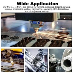 Stainless Steel Plate Sheet Thick 0.01 – 2.5mm Solid Board Metal Panel 100x100mm
