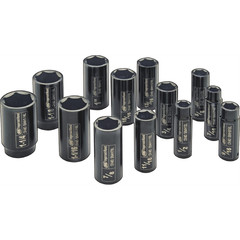 SK4H13LNIngersoll Rand 1/2″ Drive Hex SAE Deep Socket Set, 13-Piece