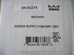 Dorma PS610RF Power Supply / Door Controller, 120V, New Old Stock