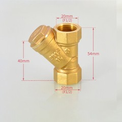 Brass In-Line Y Strainer / Filter 1/4″ 3/8″ 1/2″ 3/4″ 1″ 1 1/4″ 1 1/2″ 2″ BSP