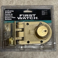 First Watch Double Cylinder Bolt Interlocking Deadbolt 1125