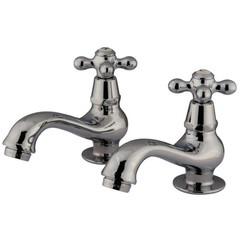 Kingston Brass KS110.AX Heritage 1.2 GPM Basin Tap Faucet – Chrome