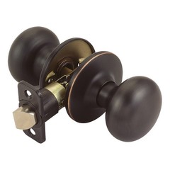 Cambridge Brass Passage Door Knob in Oil Rubbed Bronze