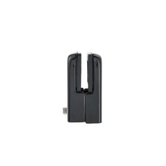 8Pcs Glass Clamps with 2pcs Hex Screwdriver Black 304 Stainless Steel 48x42x24mm