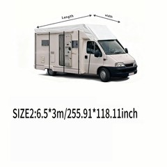Gray RV Cover, 1000Pa Oxford Cloth Material 256*118in