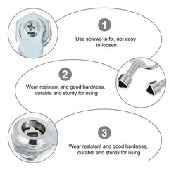 2 Count Locks for Cupboards Distribution Cabinet Latch Door Toolbox