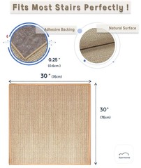 Xaarmonex Non Slip Liner Stair Treads Matching Mat For Wooden Steps 30X30