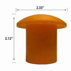 Bag of 25-Pack #3 to #8 Plastic Orange Rebar Safety Caps