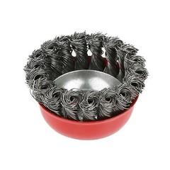 10pc 2-3/4″ Twist Knot Wire Wheel Cup Brush 5/8″ Arbor Grinder for Angle grinder