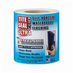 Tite Seal™ Butyl TSBULTRA675 Flashing, Self-Adhesive, Waterproof, White Butyl,