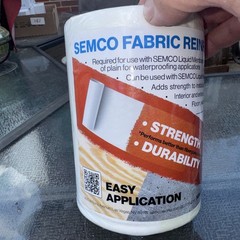 Semco Fabric Reinforcement 6″ x 75′ Liquid Membrane For Floors/Walls/Ceilings