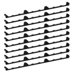 Superdi 12In Inside 10Pcs – 12 Classic Ribbed Profile Foam Closure Strip Fits