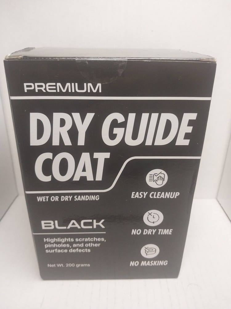 Premium Dry Guide coat wet or dry sanding BLACK highlights surface defects 200g