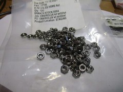 #8-32 316 Stainless Steel Machine Screw Nut QTY 120