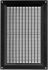 Prostko Black Vent Grille Cover 250mm x 170mm Flat Duct 10×6.7 Inches