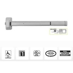 Universal Hardware UH40010 2-7/16 in. Push Bar with Standard Pull and Cylinder