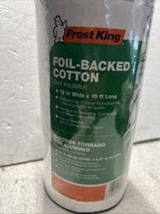 12x1x15 Foil Backed Natural Cotton Duct Wrap – Safe, No Itch Insulation Solution