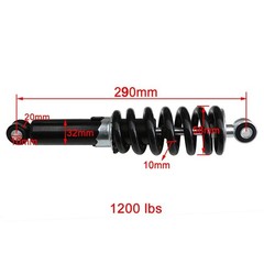 290mm 11.4″ Shock Absorber Rear Suspension 1200lbs 90-200cc Pit/Dirt ATV Scooter