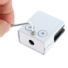 8Pcs Glass Clamps w Hex Screwdriver White Fit For 8-10mm Thickness Glass