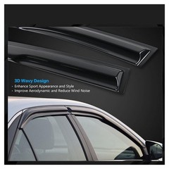 Window Visors 4pc for Hyundai Elantra 2011-2016 Smoke Tinted FZ-WDM-HYEL11