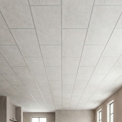 VEVOR 24 x 48 in PVC Ceiling Tiles 10-Pack Drop Ceiling Panels White Marble