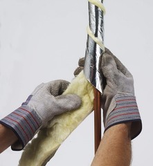 25ft Foil Backed Fiberglass Pipe Wrap, 1″ Thick – Ideal for Preventing Heat Loss