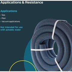 Eastman EZ-Flo 25 Ft. Flexible Pool & Spa Vacuum Polyethylene Hose 1-1/2 In. ID