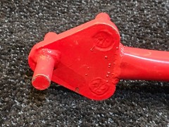 Marshalltown 14739 Rebar Bender Steel Red 34-inch length For 5/8 In. Thick