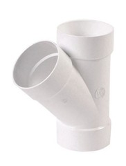 NDS 4P08C Polyvinyl Chloride 45-Degree Wye Tubing 4 x 4 Hub in. Box Of 10 New