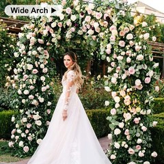 Heavy Duty Bridal Metal Wedding Arch Stunning Garden Arbor Floral Backdrop Stand