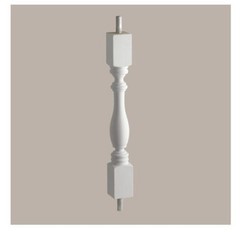 Woodruff Baluster BAL5X28WF by Fypon 4.5”W x 28”H x 4.5”D NEW IN BOX