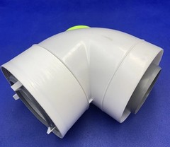 🔥Ubbink 224078PP Condensing 90 Degree Vent Pipe Elbow Revision – White (C4)