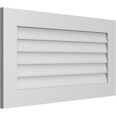 Ekena Millwork 38W X 20H Vertical Surface Mount Pvc Gable Vent Non-Functional
