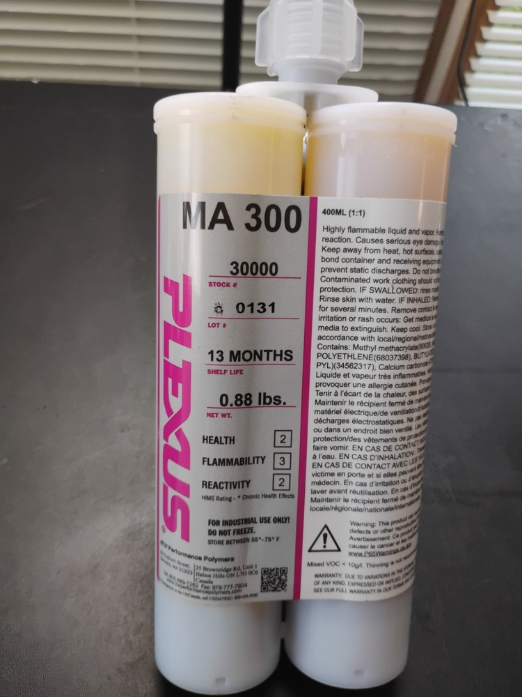 PLEXUS MA300 400ML 1:1 Ratio, Twin CQ, Cream. Free Shipping