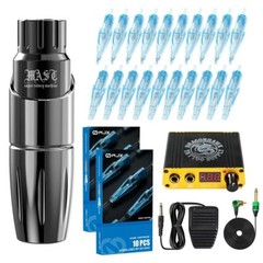 Dragonhawk Tattoo Pen Kit Tour Tattoo Machine Needles Power Supply Pedal