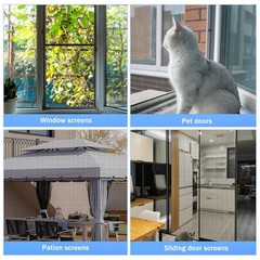 48″x102″ Windows Screen Mesh,Fiberglass Window Mesh, Door Black