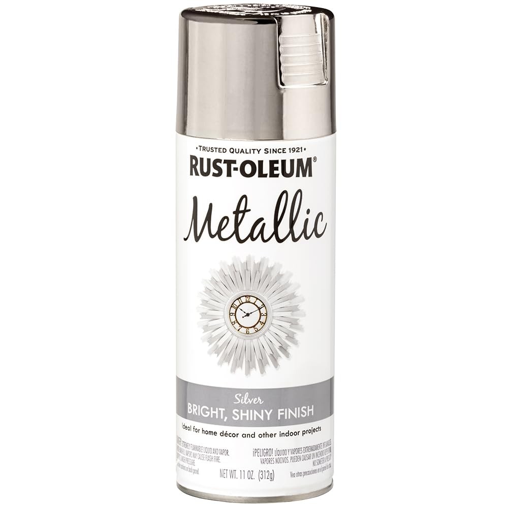 Rust-Oleum 340648 Specialty Metallic Spray, 11 12 Ounce (Pack of 1), Silver
