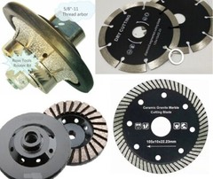 Masonry Tools B5 Bit Stone Blade + Tile Blade concrete grinding Cup Wheel Set