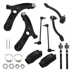 10Pcs Front Control Arm Ball Joint Tie Rod Sway Link Kit Veloster Elantra 11-17